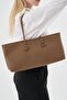 Women's Long Tote Bag Milk Coffee - 2
