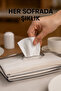 Modern Design Napkin Holder with Transparent Lid / Z Napkin Compatible Organizer Napkin Holder 24X16 cm - 2