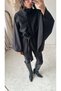 Stamped Poncho with Belt Detail - 3