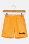 Toddlers Boy Brand Logo Basic Shorts, Orange/Black