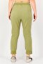 Women Regular Fit Brand Logo Sweatpants, Olive - 3