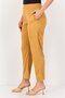 Women Street Fit Textured Straight Leg Pants, Light Brown - 4