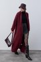 Women's Shawl Collar Furry Balloon Sleeve Long Knitwear Cardigan - 2