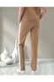 Women's Regular Fit Normal Elastic Waist Side Pocket Cotton Sweat Pants - 3