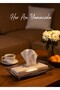 Modern Design Napkin Holder with Transparent Lid / Z Napkin Compatible Organizer Napkin Holder 24X16 cm
