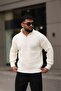Zippered Mock Neck Comfortable Fit Knit Sweater - 2