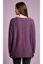 100% Organic Cotton Purple Oversized Thin Knit Sweater - 2
