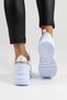 White Women's Casual Sneaker Shoes – Sequin Detailing, High Sole, Comfortable and Stylish Sports Model - 3