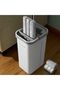Flat Mop and Bucket with Spinner, with 3 Washable Microfiber Wipes - Wet & Dry Use, Floor