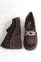 Lego Velvet Buckle Women's Loafer Shoes - 7