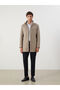 Ozmarka New Season Plus Size Standard Fit Stand Collar Men's Cashmere Coat - 2