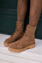 Zuri̇h Women's Taba Tutu Real Suede Eva Sole Boots - 8