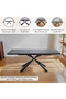 Elegant Design Chinese Ceramic Rectangular Extension Table - 3