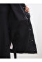 Women's Puffer Jacket with Hood and Belted Waist - 4