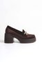 Lego Velvet Buckle Women's Loafer Shoes - 2