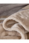 Mozel Double Printed Welsoft Fleece Blanket - Beige/Grey - 6