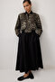 Leopard Printed Short Gabardine Jacket