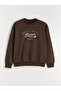 Peak New Season Crew Neck Printed Thick Men's Sweatshirt - 5