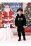 Boys / Girls Children Christimas Printed Lower Upper Hooded Children's Suit - 3