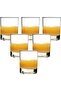 Set of 6 Short Glass Tumblers 10oz Double Old Fashioned Rocks Glasses Dishwasher Safe