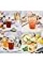 50PCS Clear Cups 12oz with Gold Rim Stackable Party Water Glasses - 3
