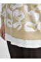 Lcw Modest Crew Neck Patterned Women's Sweatshirt Tunic - 5