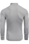 Men's Gray Turtleneck Slim Fit Knitwear Sweater – Basic Flexible Winter Model - 3