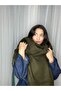 Pasta-Style Tassel Thick Khaki Winter Wool Scarf & Shawl