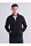 Men's Zippered Sweatshirt with Stand Collar