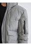 Khaki Standard Fit Hooded Men's Coat - 3