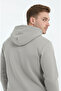 Stone Color Men's Side Pocket Hooded Sweatshirt 3 Thread [Soft Puff Fabric] - 8