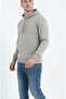 Stone Color Men's Side Pocket Hooded Sweatshirt 3 Thread [Soft Puff Fabric] - 3