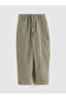 Boys' Velvet Cargo Pants with Elastic Waist