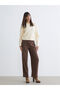 Wide Leg Women's Trousers with Elastic Waist