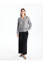 V-Neck Openwork Long Sleeve Women's Knitwear Sweater - 2