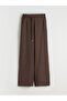 Wide Leg Women's Trousers with Elastic Waist - 5