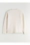 Özmarka New Season V-Neck Floral Embroidered Women's Knitwear Cardigan - 6