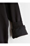 Esse Collection Black High Collar Boys' Thick Sweatshirt - 5