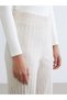 Esvab • Modern & Distinctive Wide-Leg Women's Knitwear Pants with Waist Cord - 4