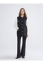LCW Modest Black Crepe Straight-Leg & Slim-Fit Flared Women's Pants, Featuring the ALITA CITY Touch