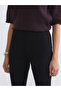 Black Extra Slim Fit Flared Women's Pants - 3