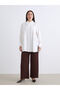Elastic Waist Textured Women's Trousers