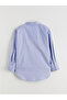 Blue Oversized Oxford Women's Shirt - 6