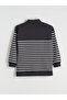 Lcw Modestgri Mock Neck Striped Women's Sweatshirt Tunic - 6