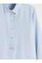 Shirt Collar Striped Poplin Women's Tunic - 7