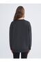 Crew Neck Oversize Women's Sweatshirt Tunic - 4