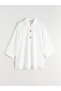 Özmarka New Season Shirt Collar Oversized Women's Tunic - 5