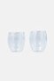 2Pcs Double Wall Insulated Glass Espresso Shots 80ml, Transparent