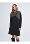 Peak New Season Crew Neck Color Block Dress - 2