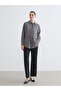 Lcwaikiki classic gray modal blended women's shirt tunic - 2